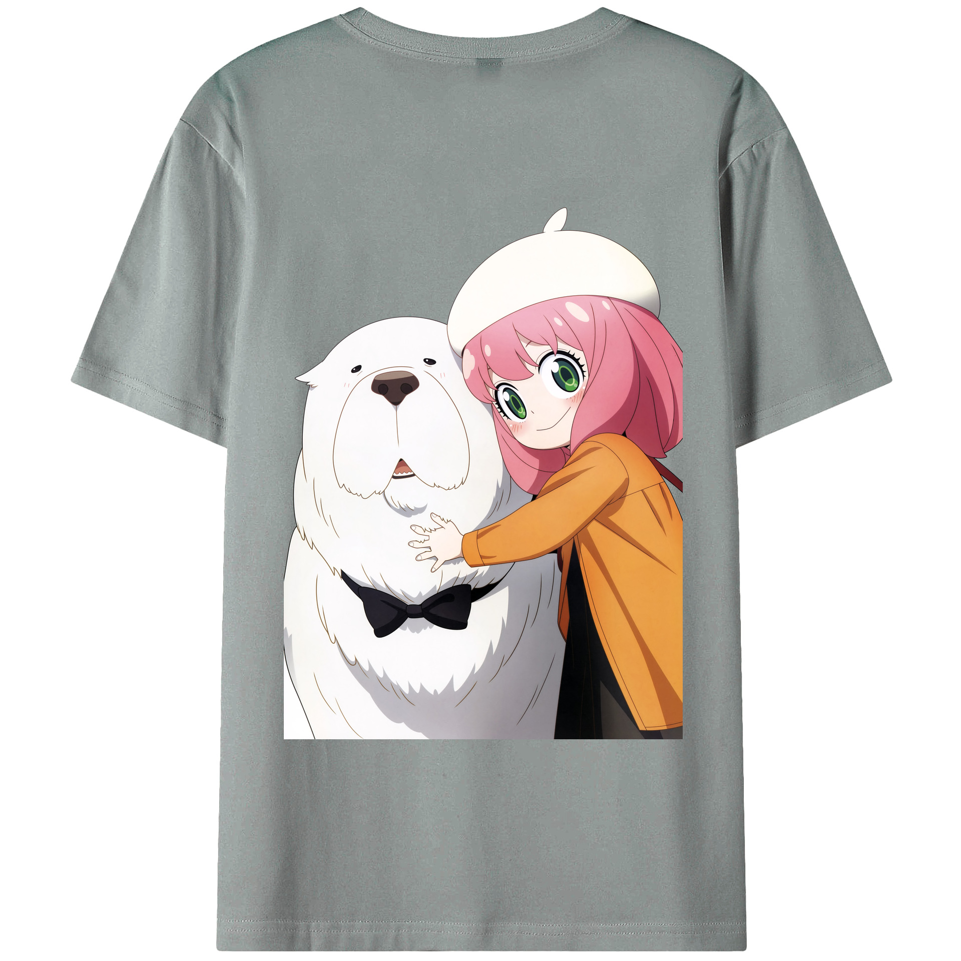 （画像用） SPY×FAMILY间谍家家酒 綿100％ メンズ半袖Tシャツ（バックプリント） 通気性